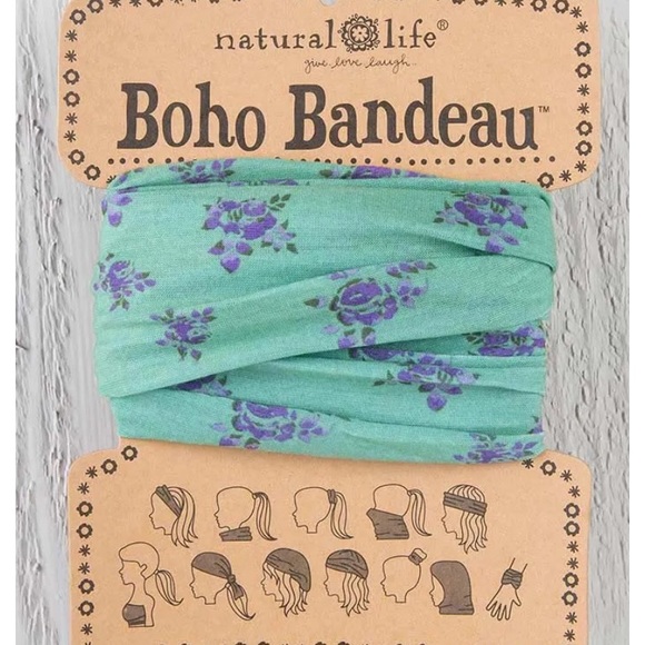 Natural life bandeau boho headband!! - Picture 5 of 6